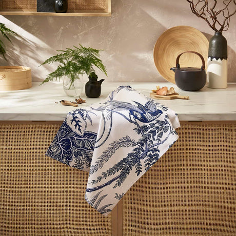 Ulster Weavers Willow Toile Tea Towel - Willow Toile Cotton Tea Towel In Blue 2