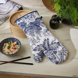 Ulster Weavers Willow Toile Gauntlet Oven Glove - Willow Toile Gauntlet Oven Glove In Blue 2