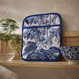Ulster Weavers Willow Toile Pot Mitt - Willow Toile Pot Mitt In Blue 2
