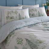 Willow Tree Scene Blue 100% Cotton 200 Thread Count Duvet Cover Set - Willow Tree Scene Duvet Cover Set In Blue 2