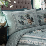 Windsford Cotton Duvet Cover Set - Windsford Duvet Cover Set In Teal 2