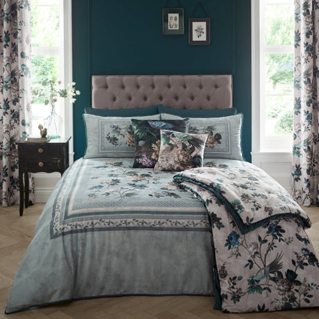 Windsford Cotton Duvet Cover Set - Windsford Duvet Cover Set In Teal 4
