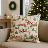 Winter Ski Lodges Cushion Cover / Filled Cushion 20" x 20" (50cm x 50cm) by Paoletti
