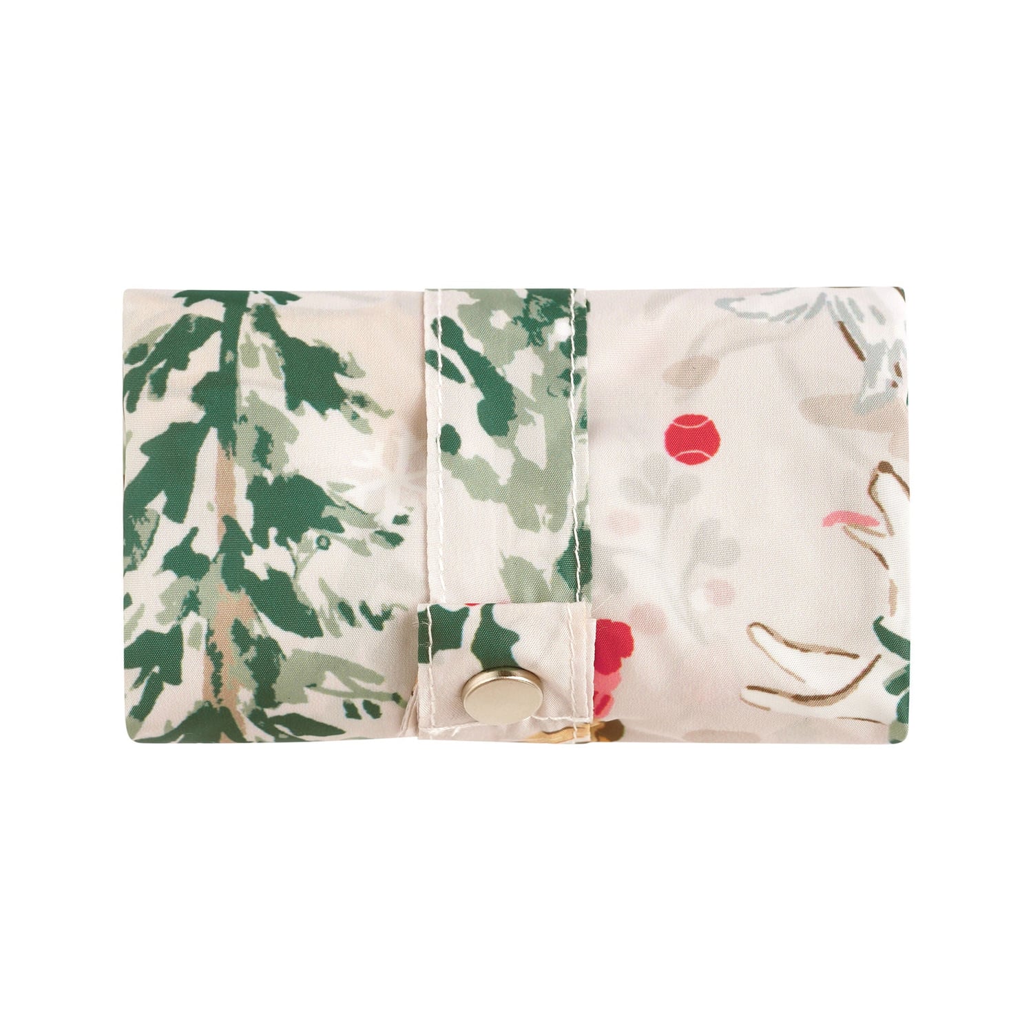 Ulster Weavers Winter Walkies Dog Print Christmas Foldable Tote Bag - Winter Walkies Foldable Tote Bag Medium In Beige 3