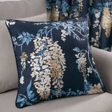 Wisteria Floral 100% Cotton Cushion Cover or Filled 43x43cm
