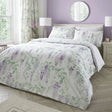 Wisteria Floral Polycotton Duvet Cover Set - Lilac