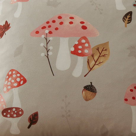 Woodland Dreams Leaf Print Cushion Chocolate 43 x 43cm - Woodland Dreams Cushion In Chocolate 43 X 43Cm 4