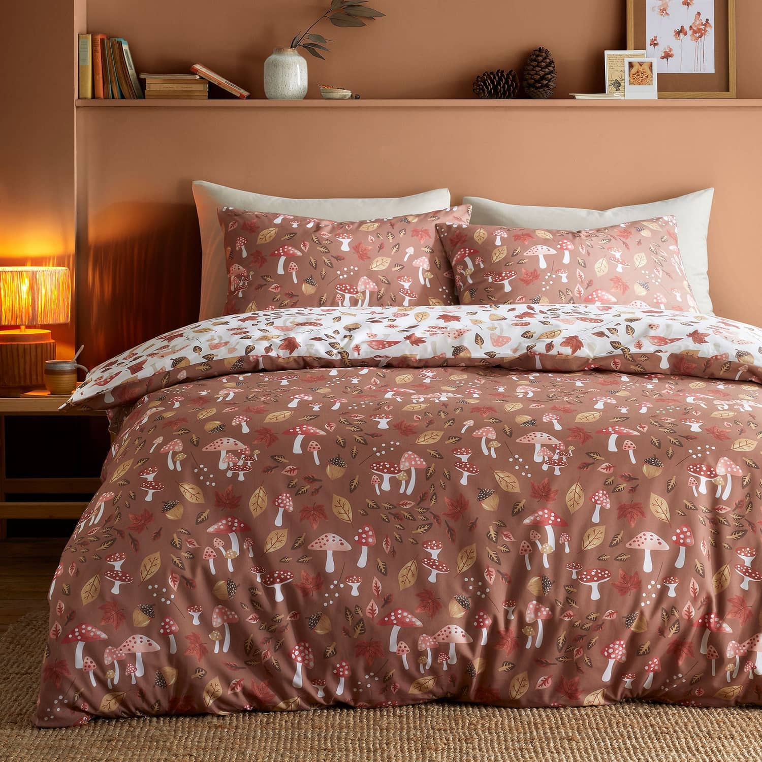 Woodland Dreams Polycotton Duvet Cover Set - Natural
