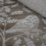 Woodland Owls Cosy Microfibre Duvet Cover Set - Natural - Woodland Owls Duvet Cover Set In Sage 3