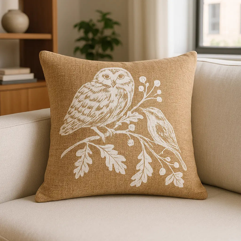 Woodland Owls Cosy Cushion Cover 43cm x 43cm