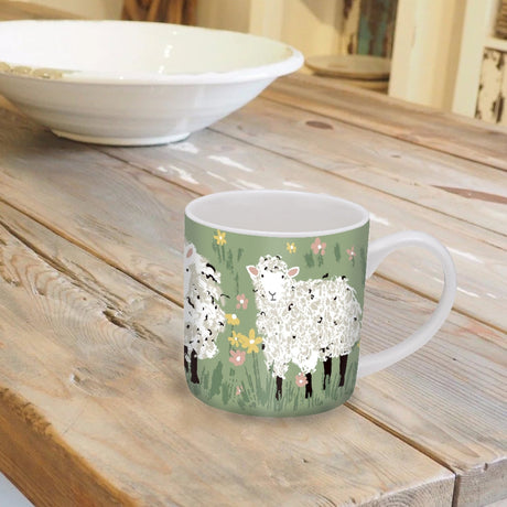 Ulster Weavers Woolly Sheep Cosy Bone China Mug - Woolly Sheep Bone China Mug In Green 2