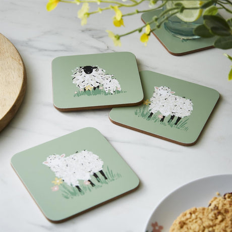 Ulster Weavers Woolly Sheep Cosy Coasters 4 Pack