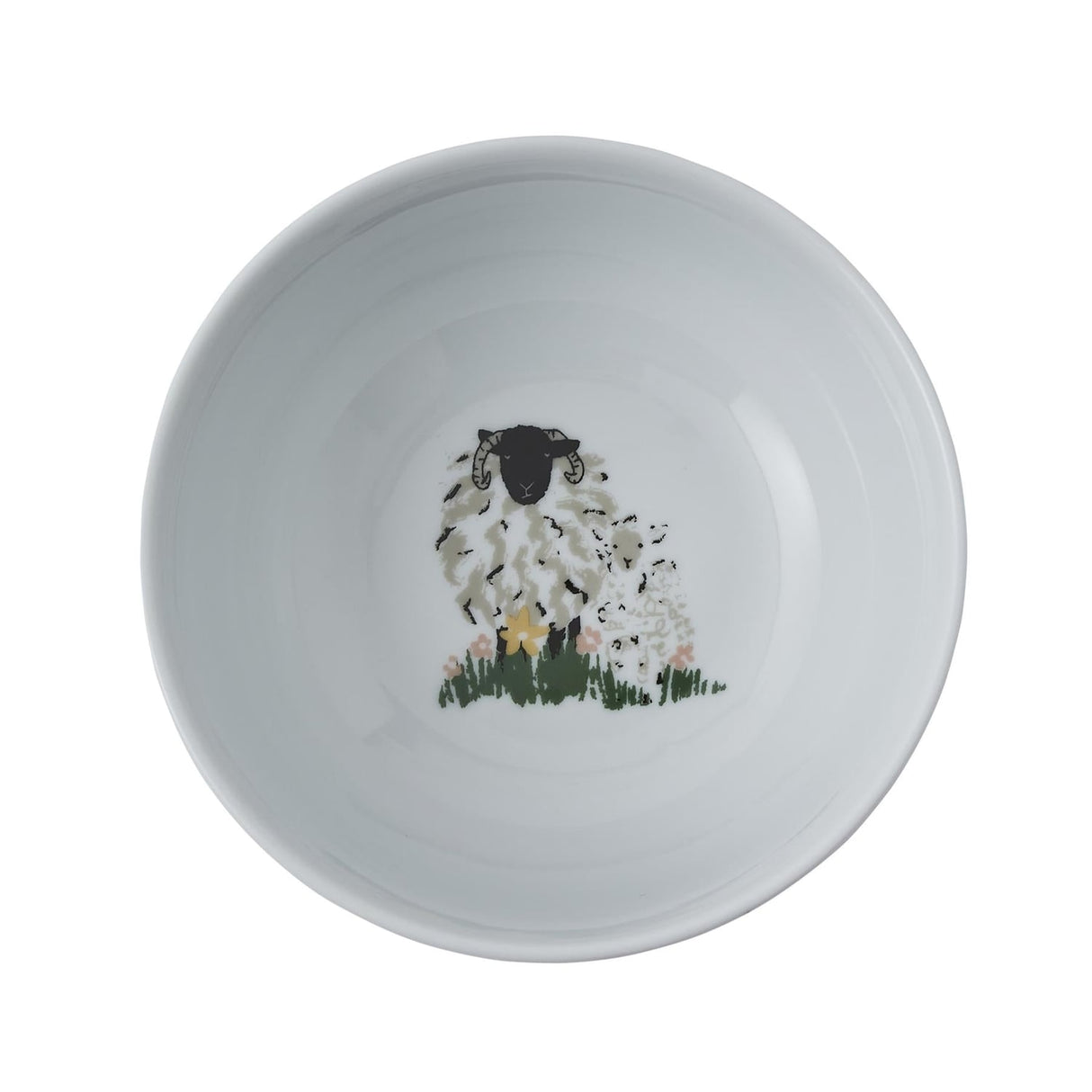 Ulster Weavers Woolly Sheep Cosy Porcelain Bowl - Woolly Sheep Porcelain Bowl In White 2