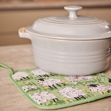 Ulster Weavers Woolly Sheep Cosy Pot Mat - Woolly Sheep Pot Mat In Green 2