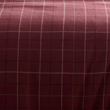 Wynn Flannelette Brushed Cotton Duvet Cover Set - Burgundy - Wynn Duvet Cover Set In Burgundy 3