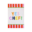 Yes Chef Stripe 100% Cotton Tea Towel Multicolour lifestyle image
