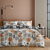 Yasmin Floral Polycotton Duvet Cover Set - Black - Yasmin Duvet Cover Set In Black 4
