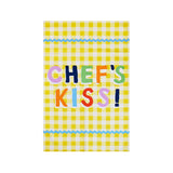 Yes Chef Kiss 100% Cotton Tea Towel Multicolour