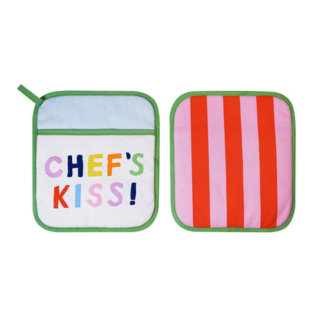 Ulster Weavers Yes Chef 100% Cotton Kitchen Textiles & Accessories - Yes Chef Pot Mitt In Multicolour 1