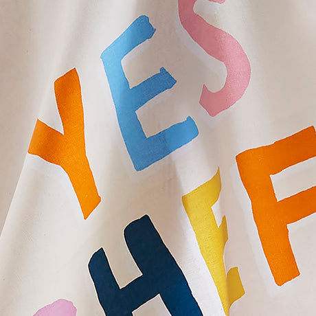 Yes Chef Stripe 100% Cotton Tea Towel Multicolour - Yes Chef Stripe Cotton Tea Towel In Multicolour 4