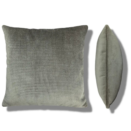 York Chenille Cushion Cover and Filled Cushion 18" x 18" (45cm x 45cm) by Sundour