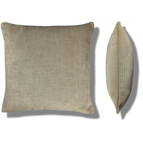 York Chenille Cushion Cover and Filled Cushion 18" x 18" (45cm x 45cm) by Sundour