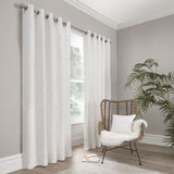 Zara Tufted White Eyelet Curtains Thermal Light Filtering