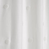 Zara Tufted White Eyelet Curtains Thermal Light Filtering - Zara Eyelet Curtains In White 3