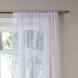 Zara Beige Sheer Voile Curtain Panel - Zara Voile Panel In White 2