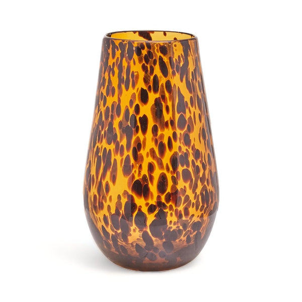 Zoey Tortoiseshell Glass Vase 30cm