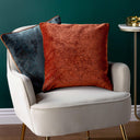 Estelle Spotted Cut Velvet Cushion Cover 18" x 18" by Paoletti