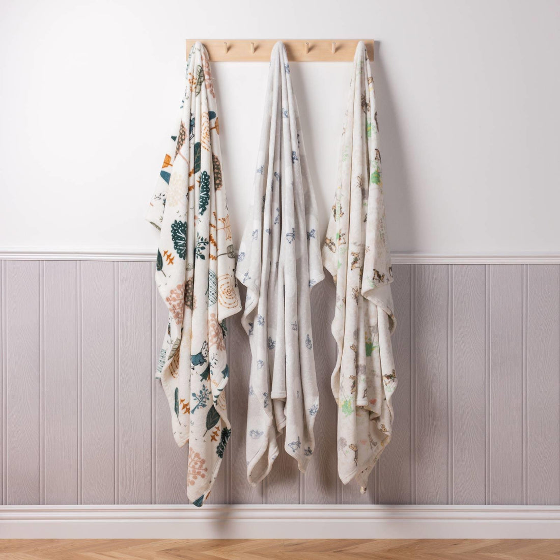 Classic Rabbit Fleece Throw Blanket by Peter ™