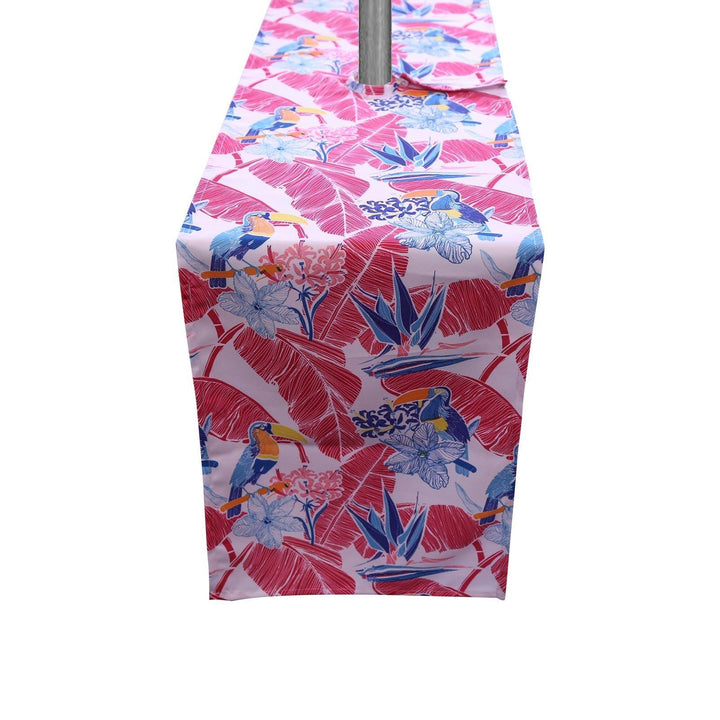 Pink Parrot Water Resistant Tablecloth - Ideal