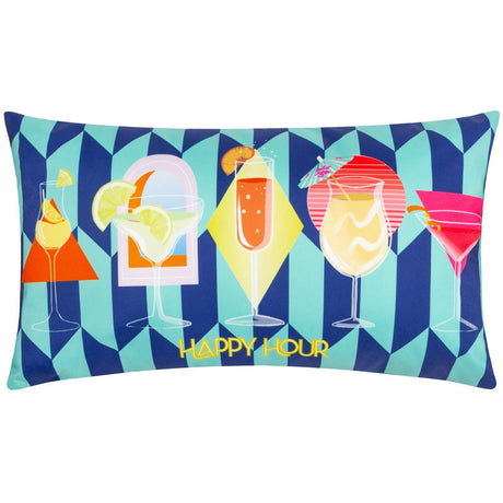 Happy Hour Outdoor Cushion Cover 12" x 20" (30cm x 50cm) by furn.