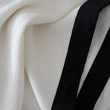 Style Sisters Monochrome Waffle Bedspread 3