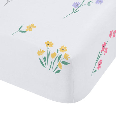 Bunny Tails Ditsy Flower Fitted Sheet by Catherine Lansfield