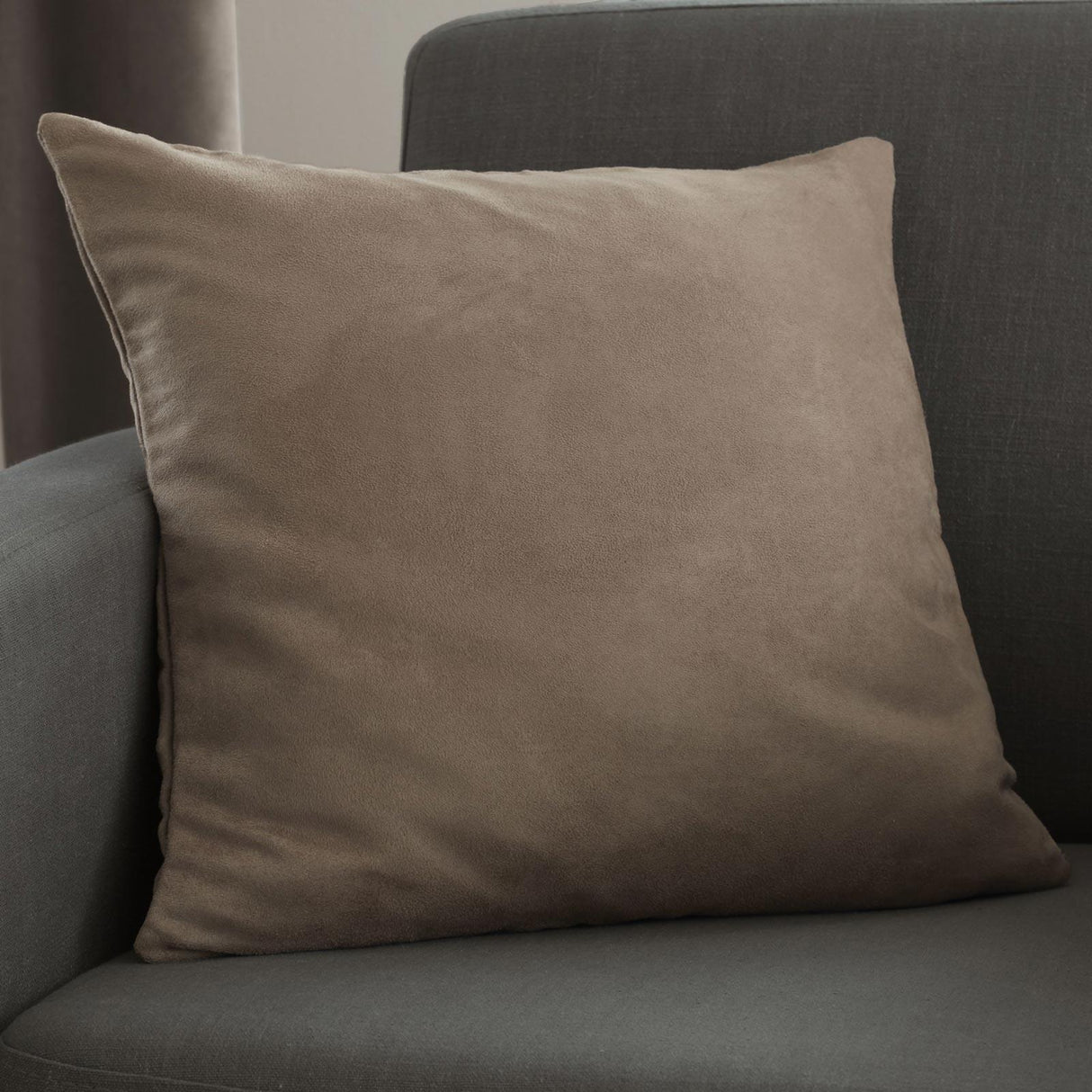 Faux Suede Cushion Cover 22" x 22" (55cm x 55cm) by Catherine Lansfield
