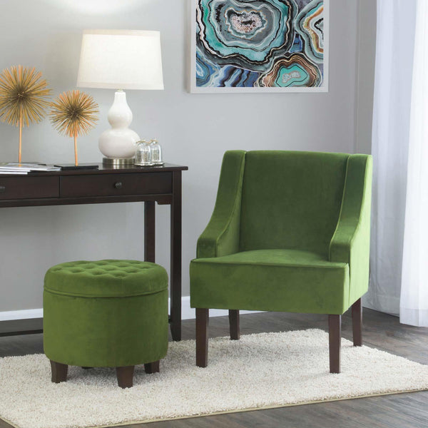 Savoy Velvet Chair Green