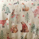 Christmas Woodland Animals Duvet Cover Set by Fusion