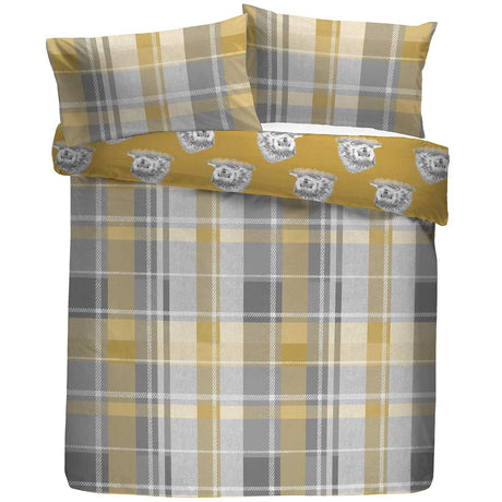 Colville Check Flannelette Brushed Cotton Duvet Cover Set by Dreams & Drapes Lodge