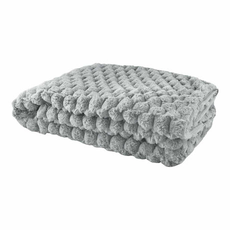 Lush Luxurious Fluffy Faux Rabbit Fur Throw Blanket by Emma Barclay