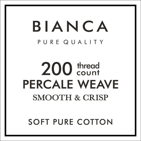 200 Thread Count Cotton Percale Oxford and Housewife Pillowcases by Bianca