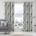 Sander Lined Eyelet Curtains by Fusion