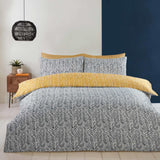 So Soft Microfibre Helston Ochre Duvet Cover Set