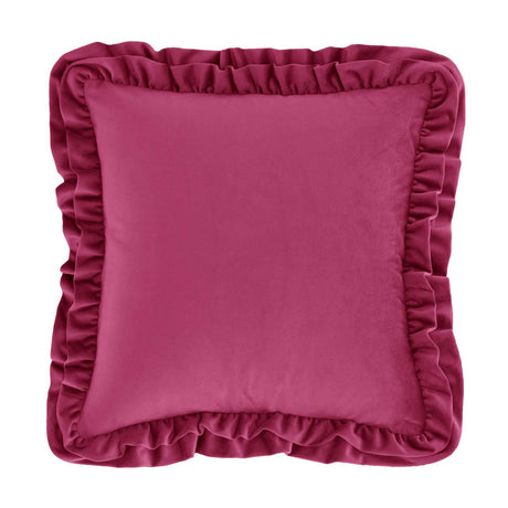 So Soft Velvet Touch Double Frill Cushion 17" x 17" (43cm x 43cm) by Catherine Lansfield