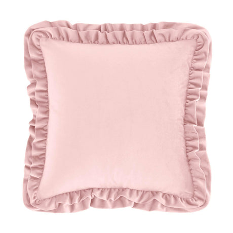 So Soft Velvet Touch Double Frill Cushion 17" x 17" (43cm x 43cm) by Catherine Lansfield