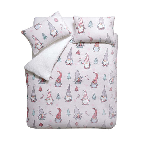 Catherine Lansfield Festive Gnomes Christmas Duvet Cover Set 5