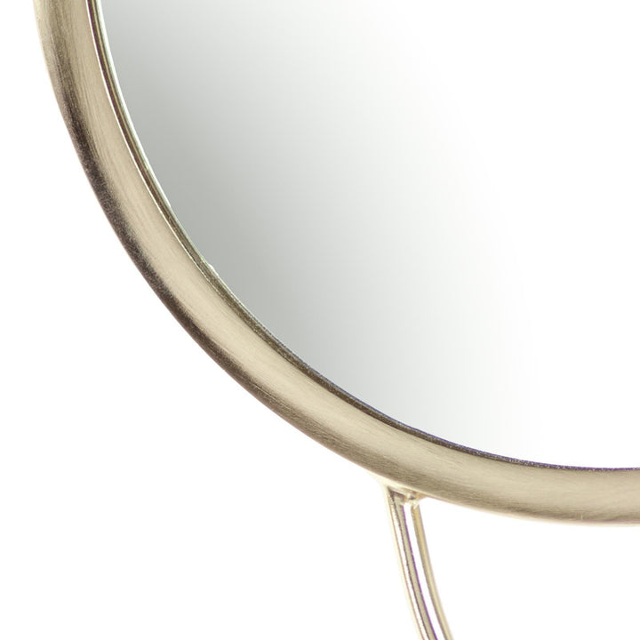 Abstract Double Circular Wall Mirror Brass - Ideal