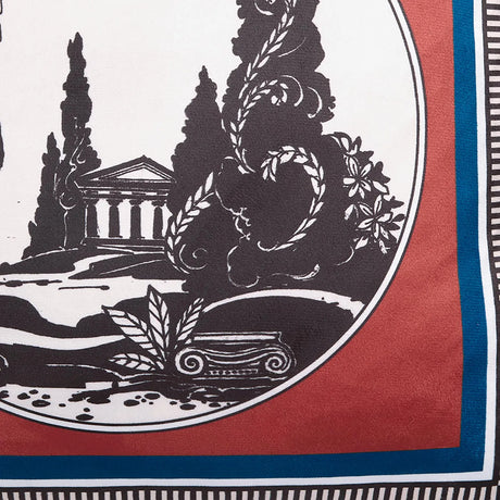 Laurence Llewelyn-Bowen Arcadia Red Scene Print Filled Cushion 4