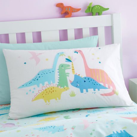 Catherine Lansfield Dinosaur Friends Blue Kids Duvet Cover Set 3
